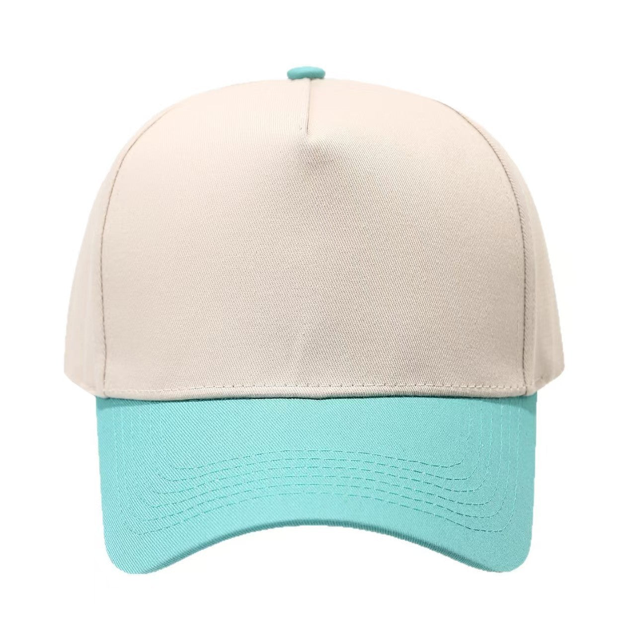 Colorblock Cotton Baseball Cap with Embroidery