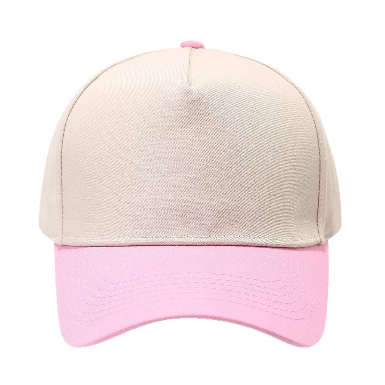 Colorblock Cotton Baseball Cap with Embroidery