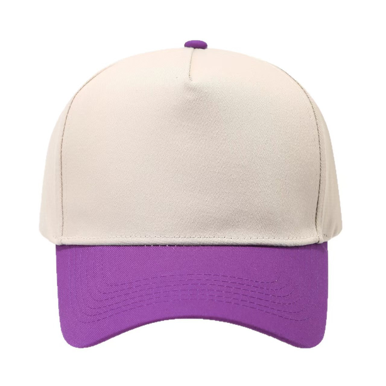 Colorblock Cotton Baseball Cap with Embroidery