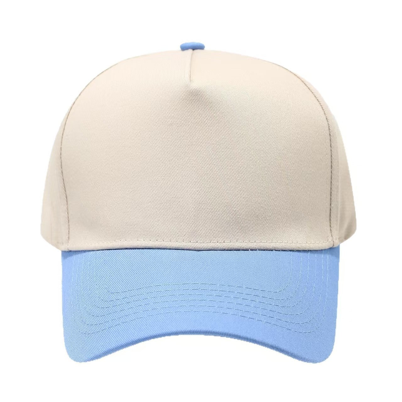 Colorblock Cotton Baseball Cap with Embroidery