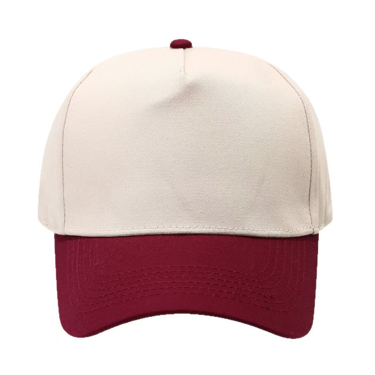 Colorblock Cotton Baseball Cap with Embroidery